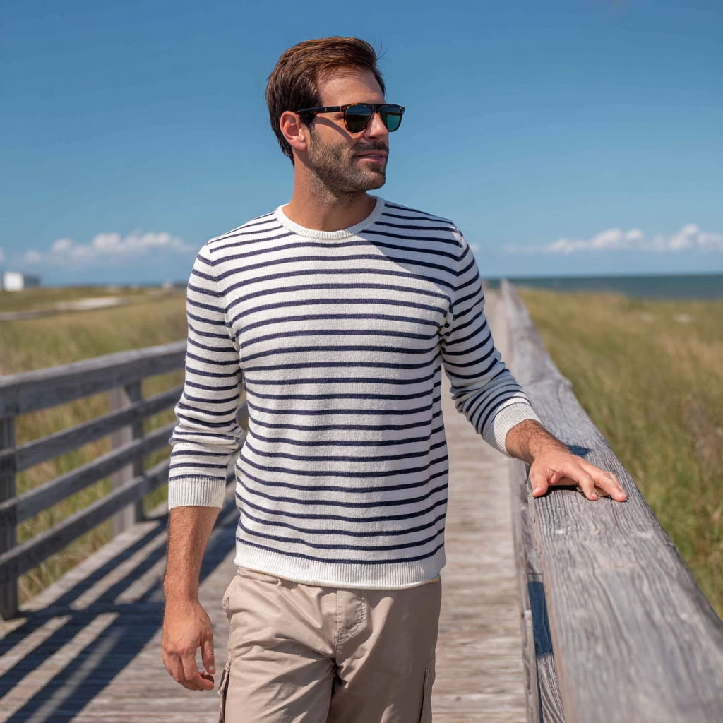 u8848238117_full-body_male_model_wearing_a_white_and_navy_str_5cd4d85e-87ca-41cf-b8da-8a2a71149c17_2